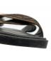 中古・古着 FENDI (フェンディ) FF Logo Cross Slider Slippers FFロゴクロススライダースリッパーズ X1222 ブラック×ブラウン サイズ:7：10000円