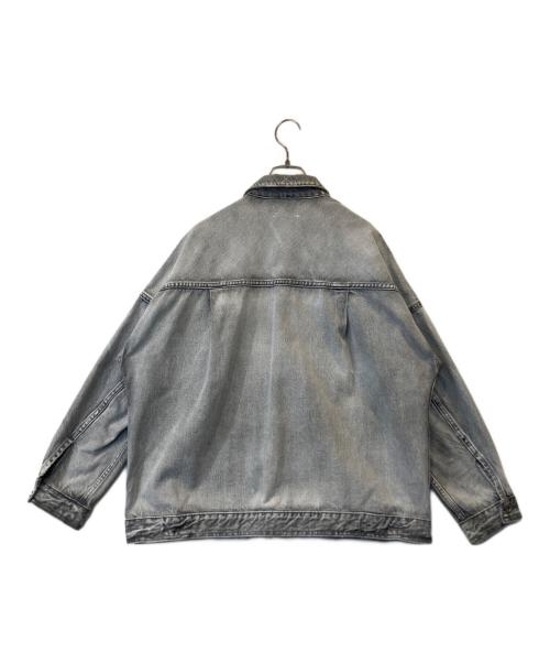 upper hights（アッパーハイツ）upper hights (アッパーハイツ) LOOSE JEAN ウォッシュ加工ルーズデニムジャケット 825721 グレーの古着・服飾アイテム