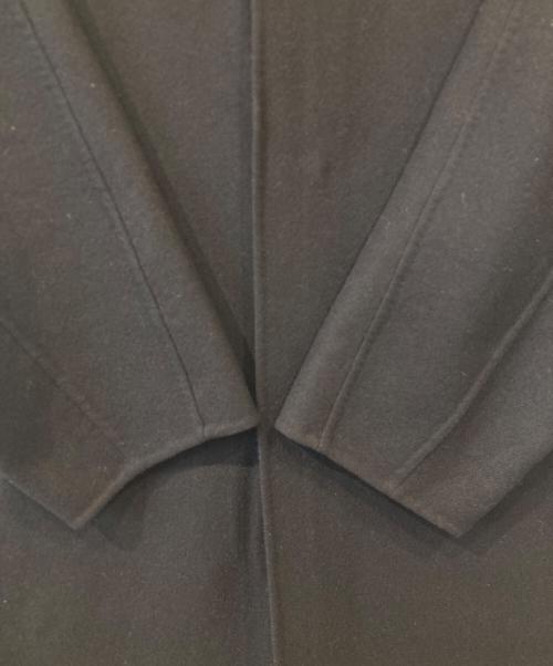 DRAWER（ドゥロワー）DRAWER (ドゥロワー) メルトンリバーノーカラーコート 6525-234-0523 ダークネイビー サイズ:36の古着・服飾アイテム