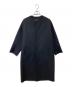 DRAWER（ドゥロワー）の古着「メルトンリバーノーカラーコート 6525-234-0523」｜ダークネイビー