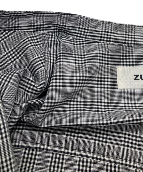 ZUCCA（ズッカ）ZUCCA (ズッカ) シャツドッキング/ワンピース ZU21FH127 グレー サイズ:Mの古着・服飾アイテム