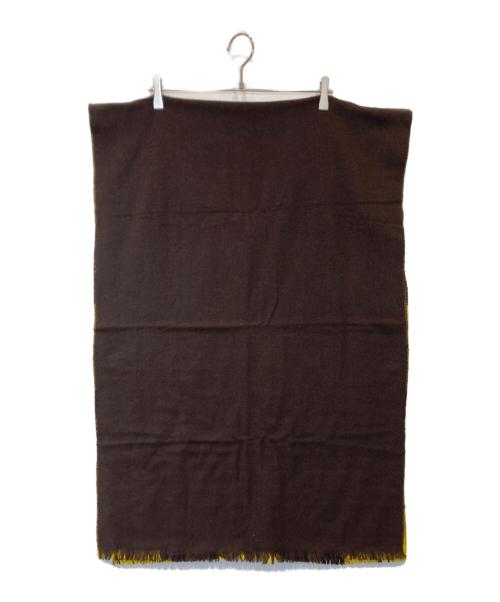 JOHNSTONS OF ELGIN（ジョンストンズオブエルガン）JOHNSTONS OF ELGIN (ジョンストンズオブエルガン) ウールカシミヤチェックマフラー イエローの古着・服飾アイテム