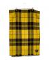 JOHNSTONS OF ELGIN (ジョンストンズオブエルガン) ウールカシミヤチェックマフラー イエロー：8000円