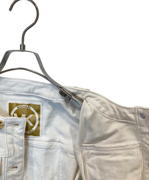 MICHAEL KORS（マイケル・コース）MICHAEL KORS (マイケル・コース) チェーン付デニムミニドレス ホワイト サイズ:2/26の古着・服飾アイテム