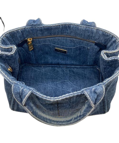 PRADA（プラダ）PRADA (プラダ) カナパデニムトートバッグ（S) 1BG439 239/F インディゴの古着・服飾アイテム