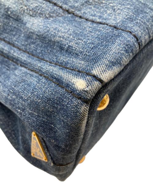 PRADA（プラダ）PRADA (プラダ) カナパデニムトートバッグ（S) 1BG439 239/F インディゴの古着・服飾アイテム