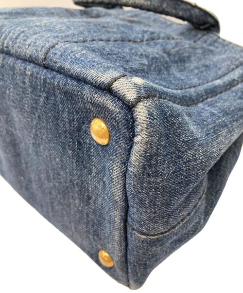 PRADA（プラダ）PRADA (プラダ) カナパデニムトートバッグ（S) 1BG439 239/F インディゴの古着・服飾アイテム