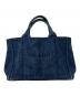 PRADA（プラダ）の古着「カナパデニムトートバッグ（S) 1BG439 239/F」｜インディゴ