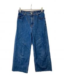 YANUK（ヤヌーク）の古着「LILITH ワイドストレートデニムパンツ　57113071」｜インディゴ