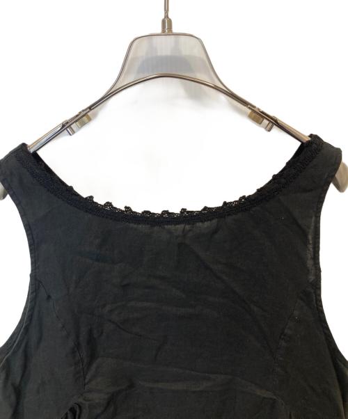 nest Robe（ネストローブ）nest Robe (ネストローブ) リネンレース付きワンピース 01245-1516-20 ブラック サイズ:FREEの古着・服飾アイテム