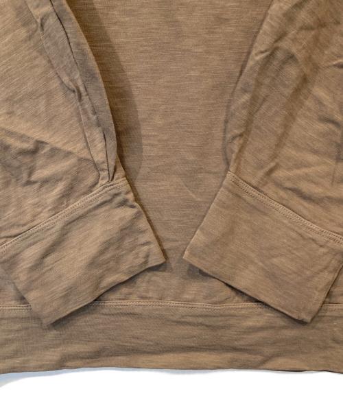 45R（フォーティファイブ・アール）45R (フォーティファイブ・アール) スーピマ天竺のパフTシャツ 70370151 ブラウン サイズ:2の古着・服飾アイテム