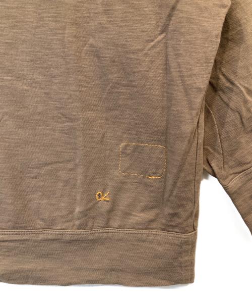 45R（フォーティファイブ・アール）45R (フォーティファイブ・アール) スーピマ天竺のパフTシャツ 70370151 ブラウン サイズ:2の古着・服飾アイテム
