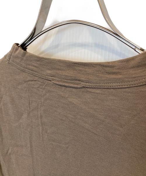 45R（フォーティファイブ・アール）45R (フォーティファイブ・アール) スーピマ天竺のパフTシャツ 70370151 ブラウン サイズ:2の古着・服飾アイテム