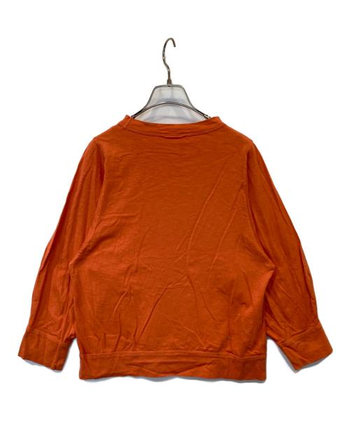 45R（フォーティファイブ・アール）45R (フォーティファイブ・アール) スーピマ天竺のパフTシャツ 70370151 オレンジ サイズ:2の古着・服飾アイテム