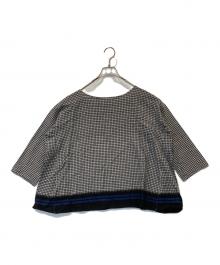 45R（フォーティファイブ・アール）の古着「チェックブラウス 8-05-3904」｜ブラック