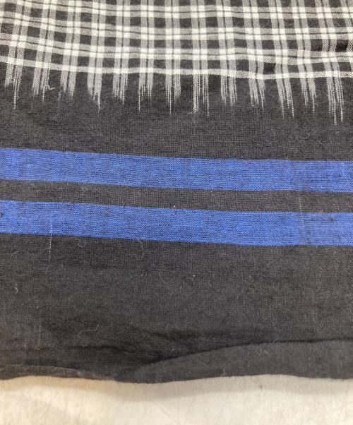 45R（フォーティファイブ・アール）45R (フォーティファイブ・アール) チェックブラウス 8-05-3904 ブラックの古着・服飾アイテム