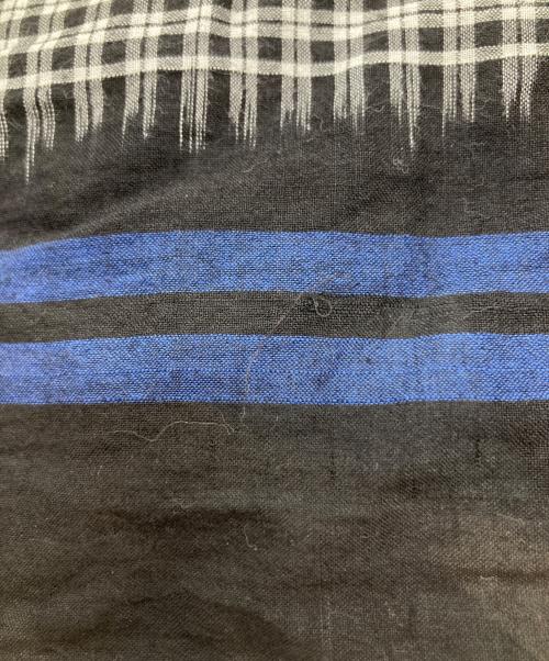 45R（フォーティファイブ・アール）45R (フォーティファイブ・アール) チェックブラウス 8-05-3904 ブラックの古着・服飾アイテム