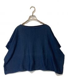 45R（フォーティファイブ・アール）の古着「ギマニット ショートスリーブニット 5078032」｜ネイビー