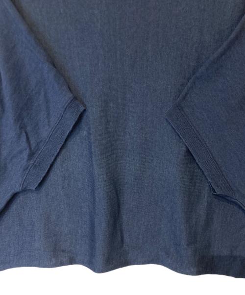 45R（フォーティファイブ・アール）45R (フォーティファイブ・アール) ギマニット ショートスリーブニット 5078032 ネイビーの古着・服飾アイテム