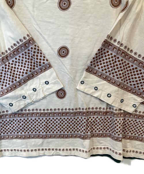 45R（フォーティファイブ・アール）45R (フォーティファイブ・アール) 度詰天竺の水玉プリントビッグTシャツ ベージュ サイズ:2の古着・服飾アイテム