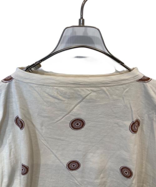 45R（フォーティファイブ・アール）45R (フォーティファイブ・アール) 度詰天竺の水玉プリントビッグTシャツ ベージュ サイズ:2の古着・服飾アイテム