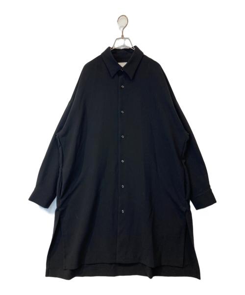 Lui's（ルイス）Lui's (ルイス) ビックシルエット サイドスリット シャツ ブラック サイズ:FREEの古着・服飾アイテム