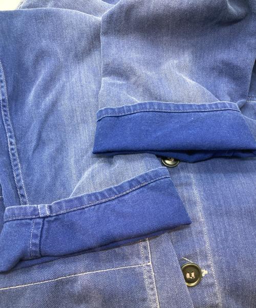 REINE BAUMWOLLE（REINE BAUMWOLLE）REINE BAUMWOLLE (REINE BAUMWOLLE) ワークシャツ ネイビー サイズ:56の古着・服飾アイテム