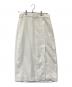 POLO RALPH LAUREN（ポロ・ラルフローレン）の古着「リネンフロントボタンスカート」｜ホワイト