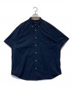BLACK LABEL CRESTBRIDGEブラックレーベル クレストブリッジ）の古着「半袖シャツ 51M10-120-28」｜ネイビー