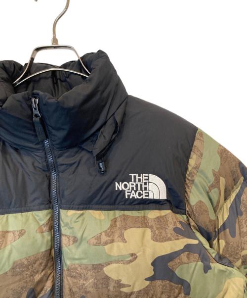 THE NORTH FACE（ザ ノース フェイス）THE NORTH FACE (ザ ノース フェイス) NUPTSE JACKET　ND92336 ブラック×グリーン サイズ:Mの古着・服飾アイテム