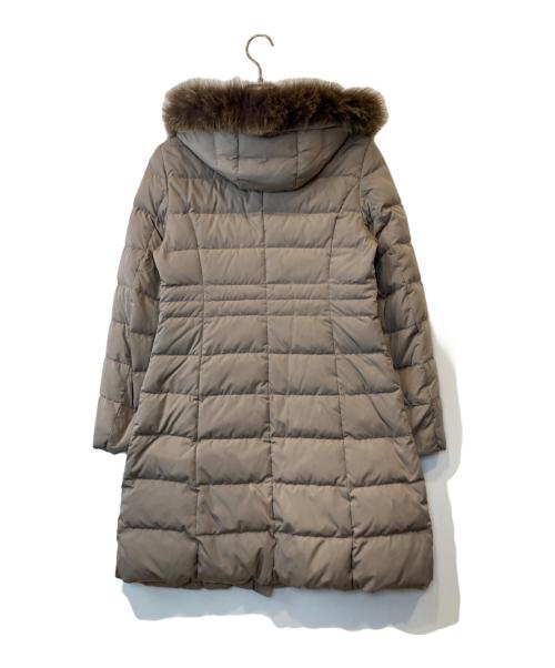 UNTITLED（アンタイトル）UNTITLED (アンタイトル) フーデットタフタダウンコート 153-95614 ベージュ サイズ:3の古着・服飾アイテム