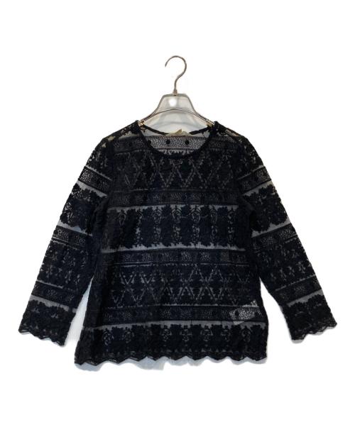 Denim & Supply Ralph Lauren（デニム＆サプライ ラルフローレン）DENIM & SUPPLY RALPH LAUREN (デニム＆サプライ ラルフローレン) レースカットソー ブラック サイズ:Sの古着・服飾アイテム