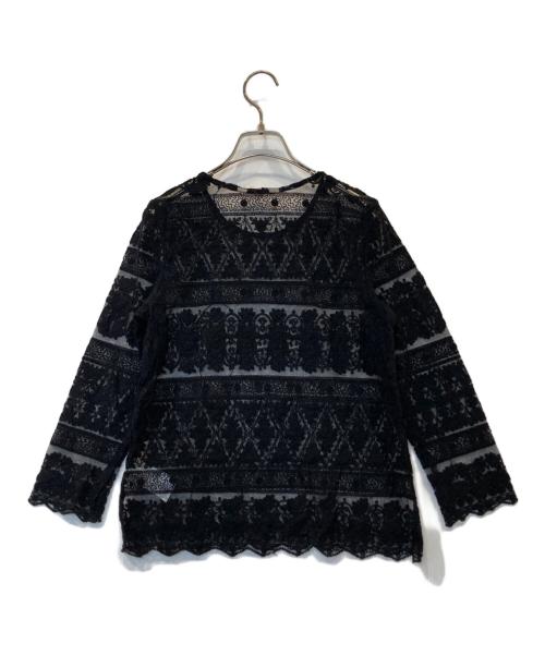 Denim & Supply Ralph Lauren（デニム＆サプライ ラルフローレン）DENIM & SUPPLY RALPH LAUREN (デニム＆サプライ ラルフローレン) レースカットソー ブラック サイズ:Sの古着・服飾アイテム