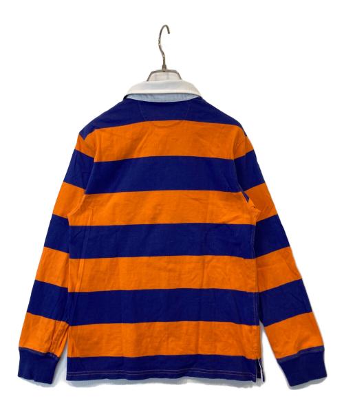POLO RALPH LAUREN（ポロ・ラルフローレン）POLO RALPH LAUREN (ポロ・ラルフローレン) ラガーシャツ ネイビー×オレンジ サイズ:Lの古着・服飾アイテム