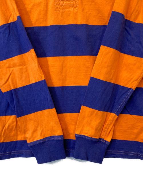 POLO RALPH LAUREN（ポロ・ラルフローレン）POLO RALPH LAUREN (ポロ・ラルフローレン) ラガーシャツ ネイビー×オレンジ サイズ:Lの古着・服飾アイテム