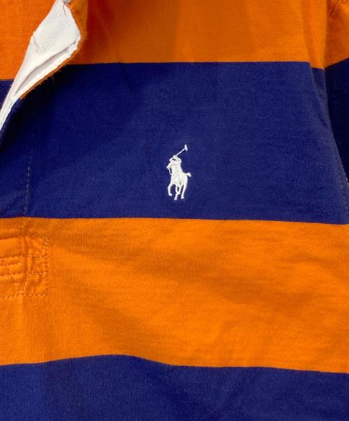 POLO RALPH LAUREN（ポロ・ラルフローレン）POLO RALPH LAUREN (ポロ・ラルフローレン) ラガーシャツ ネイビー×オレンジ サイズ:Lの古着・服飾アイテム
