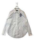 LAUREN RALPH LAURENローレンラルフローレン）の古着「ワンポイント刺繍シャツ」｜ホワイト