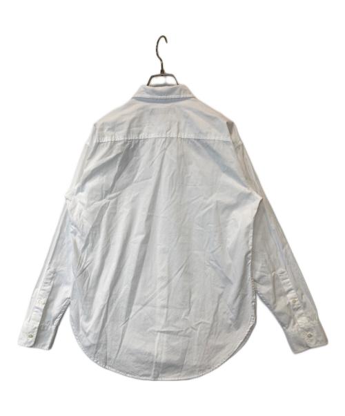 LAUREN RALPH LAUREN（ローレンラルフローレン）LAUREN RALPH LAUREN (ローレンラルフローレン) ワンポイント刺繍シャツ ホワイト サイズ:Sの古着・服飾アイテム