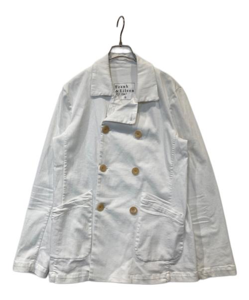 Frank&Eileen（フランクアンドアイリーン）Frank&Eileen (フランクアンドアイリーン) ダブルジャケット ホワイト サイズ:Sの古着・服飾アイテム
