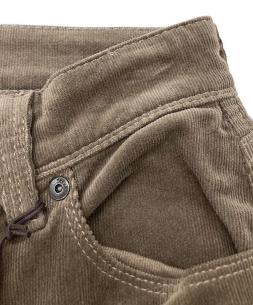 YANUK（ヤヌーク）YANUK (ヤヌーク) コーデュロイ アンクルスキニー ウォームパンツ PATRICIA 57183219 ブラウン サイズ:24 未使用品の古着・服飾アイテム