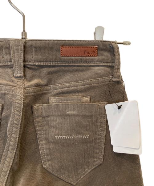 YANUK（ヤヌーク）YANUK (ヤヌーク) コーデュロイ アンクルスキニー ウォームパンツ PATRICIA 57183219 ブラウン サイズ:24 未使用品の古着・服飾アイテム