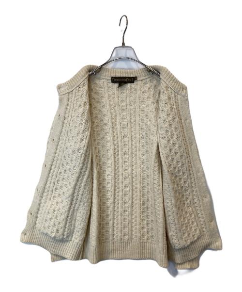 INIS CRAFTS（イニス クラフツ）inis crafts (イニス クラフツ) ケーブルニットカーディガン ベージュ サイズ:Lの古着・服飾アイテム