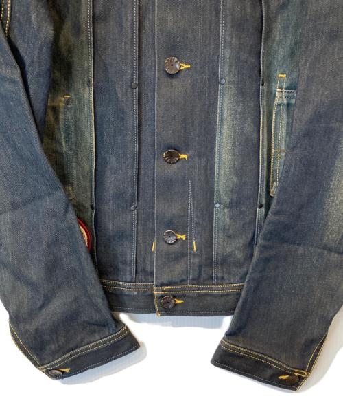 DIESEL（ディーゼル）DIESEL (ディーゼル) ワッペンデニムジャケット インディゴ サイズ:Sの古着・服飾アイテム