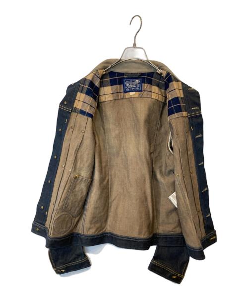 DIESEL（ディーゼル）DIESEL (ディーゼル) ワッペンデニムジャケット インディゴ サイズ:Sの古着・服飾アイテム