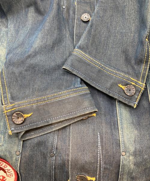DIESEL（ディーゼル）DIESEL (ディーゼル) ワッペンデニムジャケット インディゴ サイズ:Sの古着・服飾アイテム