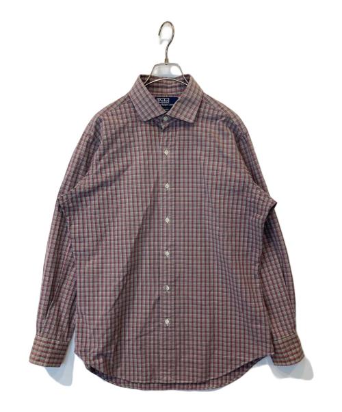 POLO by  RALPH LAUREN（ポロ バイ ラルフローレン）POLO by  RALPH LAUREN (ポロ バイ ラルフローレン) チェックシャツ パープル サイズ:Lの古着・服飾アイテム