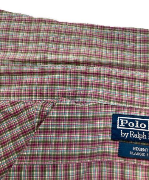 POLO by  RALPH LAUREN（ポロ バイ ラルフローレン）POLO by  RALPH LAUREN (ポロ バイ ラルフローレン) チェックシャツ パープル サイズ:Lの古着・服飾アイテム