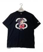 stussyステューシー）の古着「Yo! MTV Rap プリントTシャツ」｜ブラック