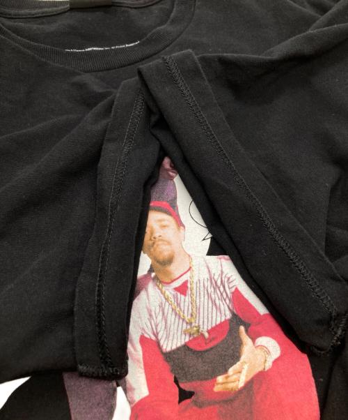 stussy（ステューシー）stussy (ステューシー) Yo! MTV Rap プリントTシャツ ブラック サイズ:XLの古着・服飾アイテム
