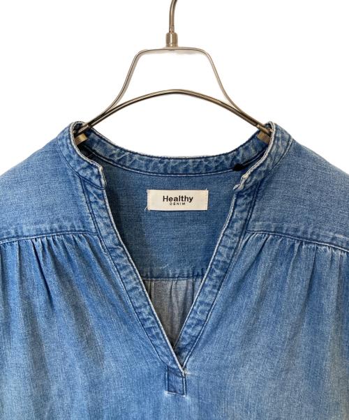 Healthy DENIM（ヘルシーデニム）Healthy denim (ヘルシーデニム) CAFTAN EXデニムロングワンピース 78632 インディゴ サイズ:1の古着・服飾アイテム